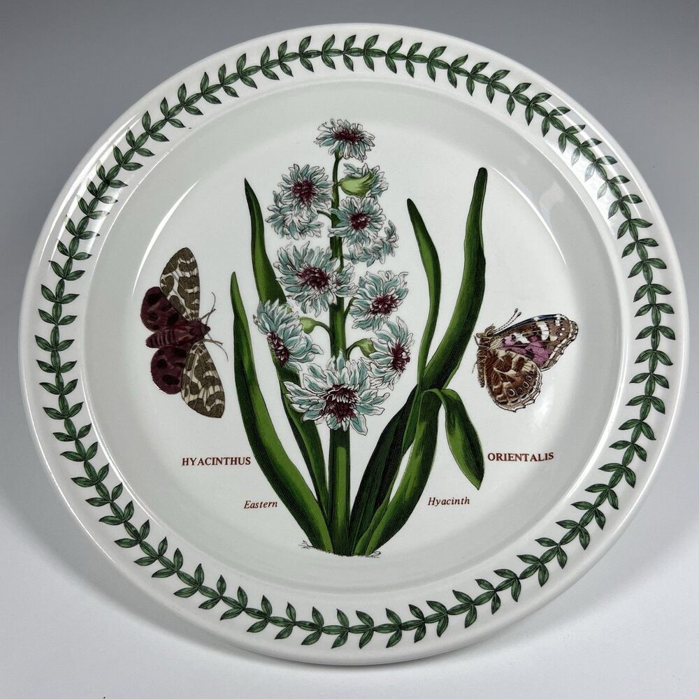 BOTANIC GARDEN Portmeirion Eastern Hyacinth Salad Plate 8.5" England Old Mark